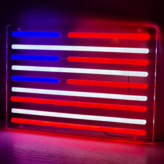 US PATRIOT – American Flag LED Neon Sign (USB)