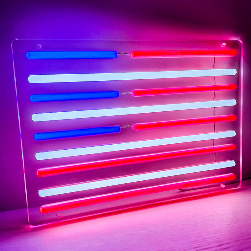 US PATRIOT – American Flag LED Neon Sign (USB)