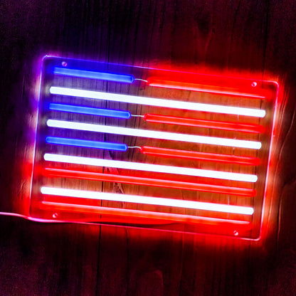 US PATRIOT – American Flag LED Neon Sign (USB)