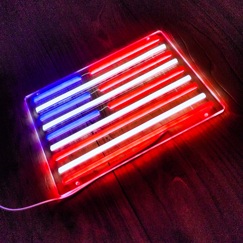 US PATRIOT – American Flag LED Neon Sign (USB)