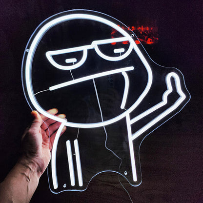 "CHEEKY BOY" - LED Neon Sign (Size 17.7”x 15.7”)