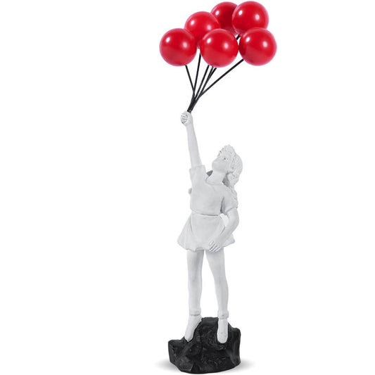 Girl with Red Balloons Statue (9.68in)