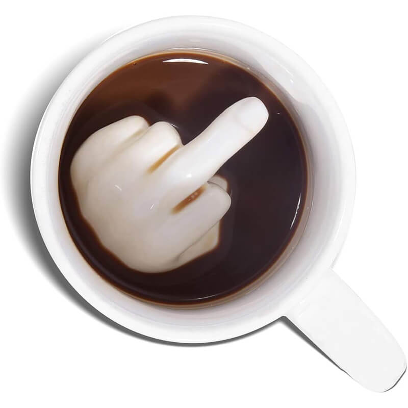 Middle Finger Coffee Cup