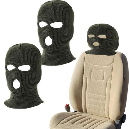 2 PACK - Funny Car Headrest Gangster Mask Cover