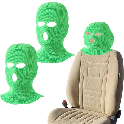 2 PACK - Funny Car Headrest Gangster Mask Cover