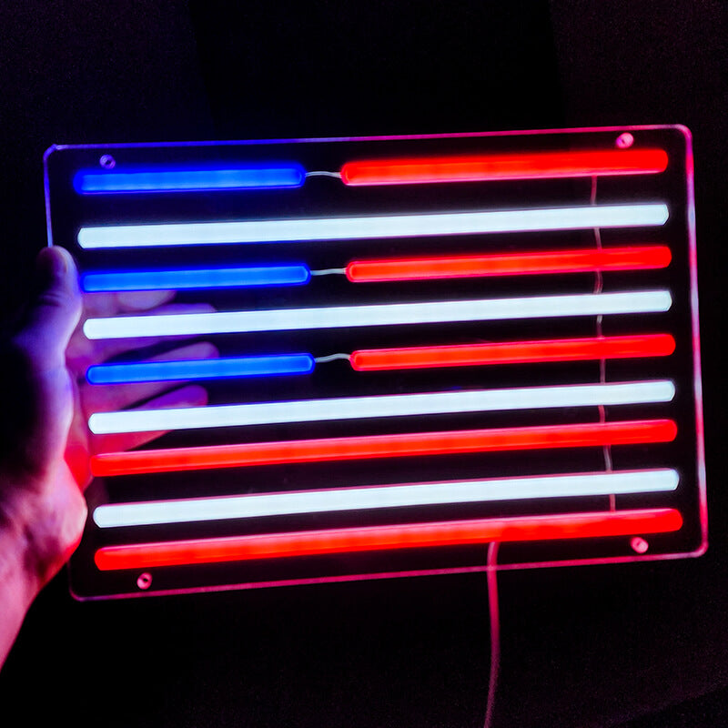 US PATRIOT – American Flag LED Neon Sign (USB)