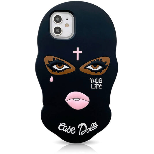 Black Gangster Mask Case for iPhone