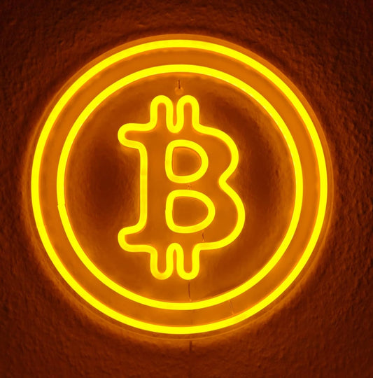 BITCOIN – Round Neon LED Sign (12.6 inch)