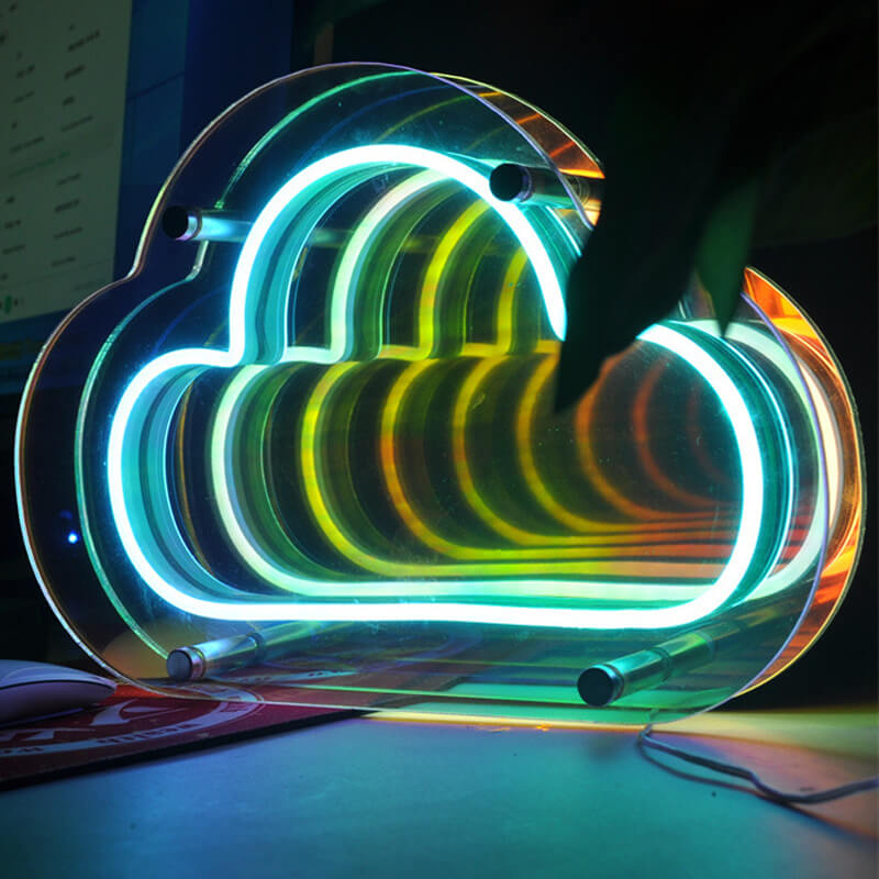 3D Tunnel Neon Sign