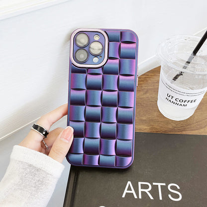 2 PACK Green & Purple Modern Art Case for iPhone