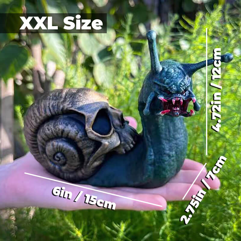XXL Skull Snail Beast Resin Statue