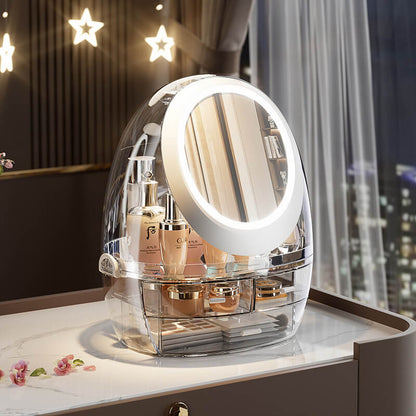 Cosmetic Make Up Organizer with LED Mirror