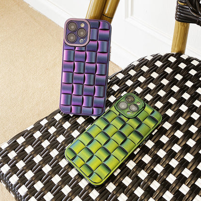 2 PACK Green & Purple Modern Art Case for iPhone