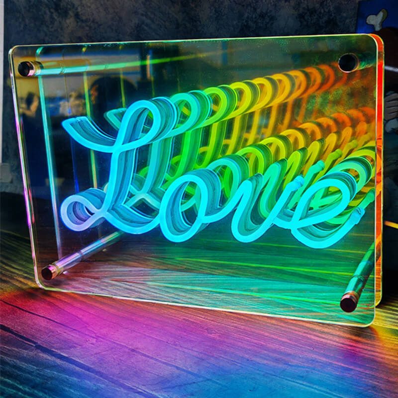 3D Tunnel Neon Sign