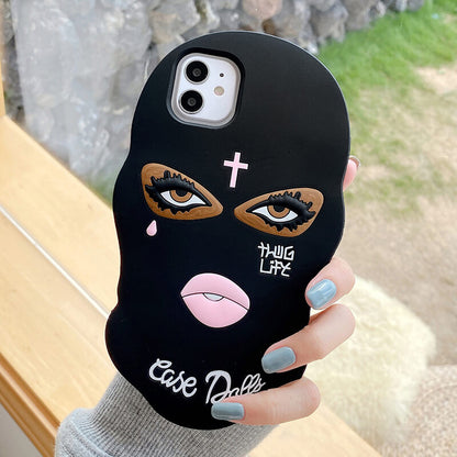 Black Gangster Mask Case for iPhone