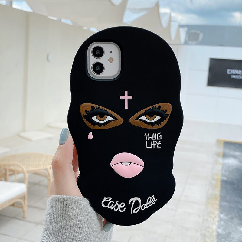 Black Gangster Mask Case for iPhone