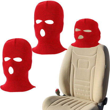 2 PACK - Funny Car Headrest Gangster Mask Cover