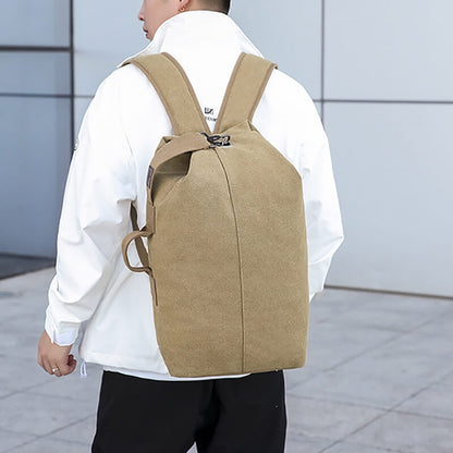 Stylish Vintage Canvas Duffel Backpack