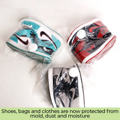 "VACUSAFE" Vacuum Sealer + Storage Bags for Shoes, Handbags & Clothes