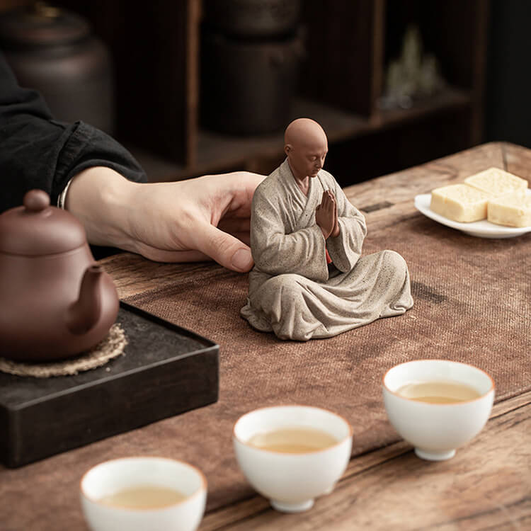 Monk in Deep Meditation - Aura Charge (Ceramic Handmade)