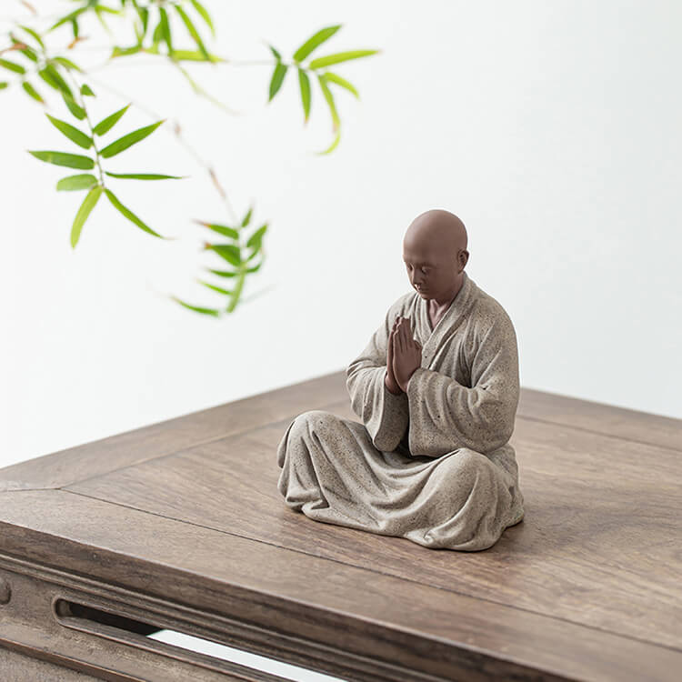 Monk in Deep Meditation - Aura Charge (Ceramic Handmade)