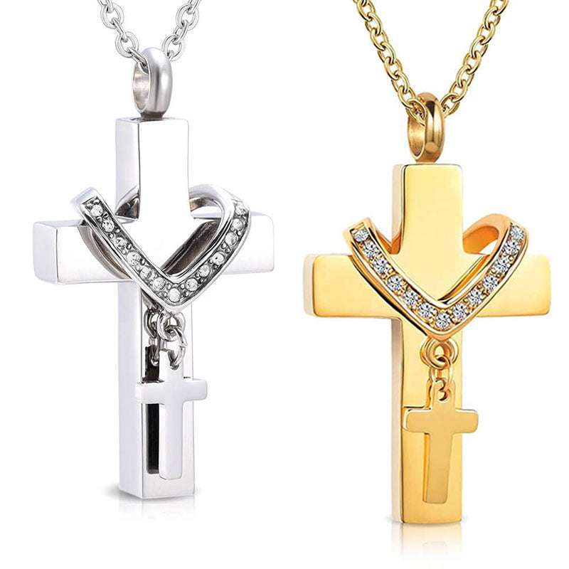 Cross Pendant - Jewelry for Car in Gold & Silver