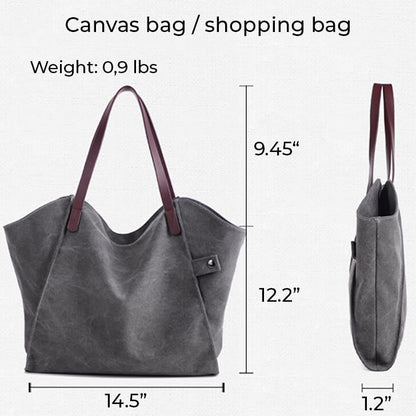 Shopping Bag made of natural cotton fabric (canvas)