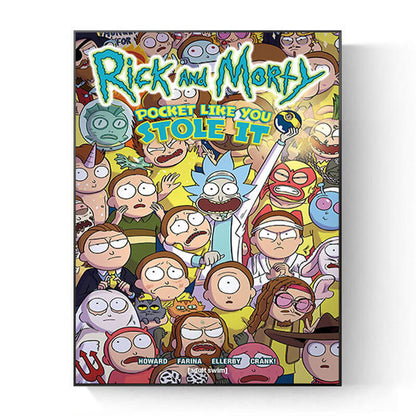 "Rick & Morty" Wall Art Pictures 12"x16" (Canvas/Framed)