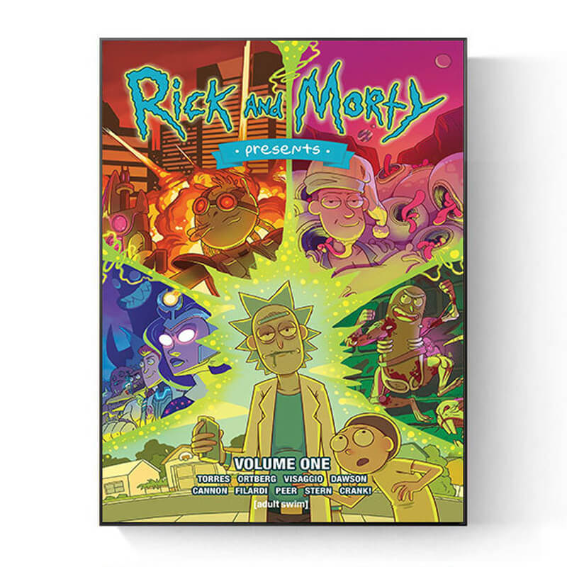 "Rick & Morty" Wall Art Pictures 12"x16" (Canvas/Framed)