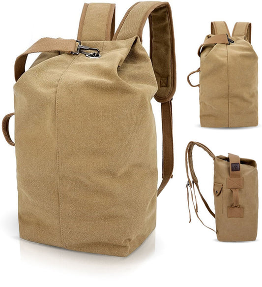 Stylish Vintage Canvas Duffel Backpack