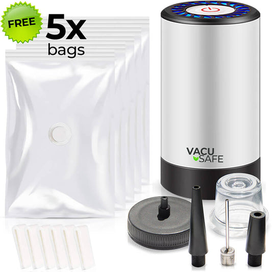 "VACUSAFE" Vacuum Sealer + Storage Bags for Shoes, Handbags & Clothes