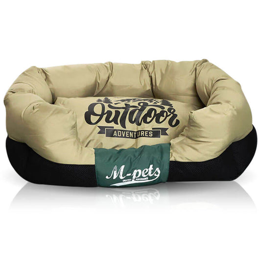 M-PETS dog bed with 100% real cotton filling