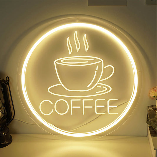 COFFEE Neon Sign USB (11.8"x11.8")