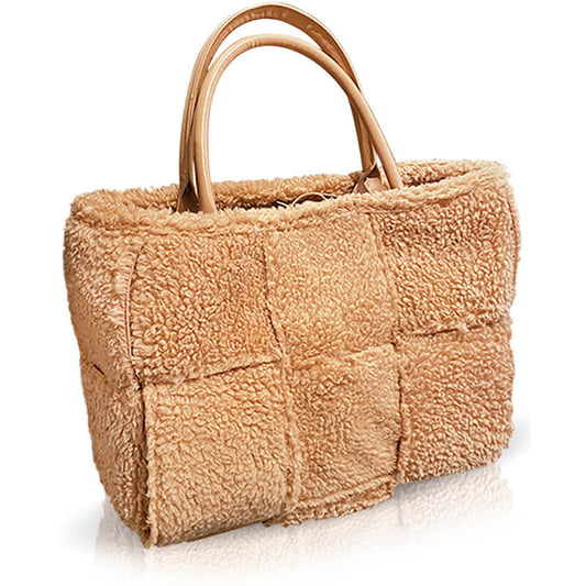 Trendy Plush Fleeced Handbag for Women