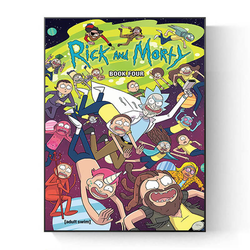 "Rick & Morty" Wall Art Pictures 12"x16" (Canvas/Framed)