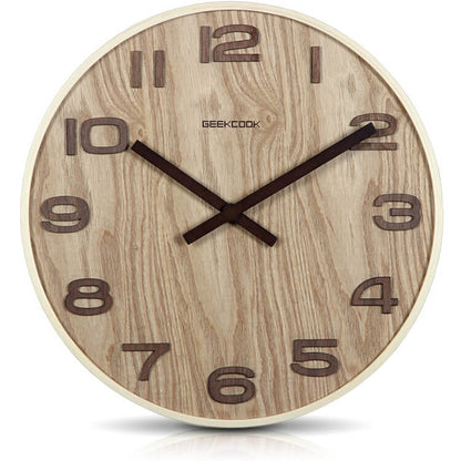 GEEKCOOK-Wooden Wall Clock Nordic Design