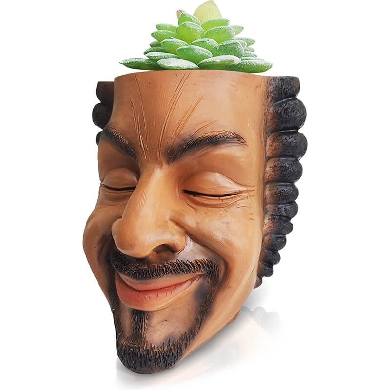 "Happy Face" Flower Head Pot & Pencil Holder 7.1 inch (Limited Edition)