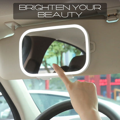 [NEW] Car Sun Visor Vanity Mirror "BALLIARO" (7.8") with LED Light