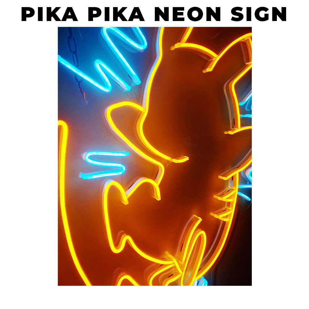 PIKACHU – LED Neon Sign (XL Size 21.6”x19.8”)