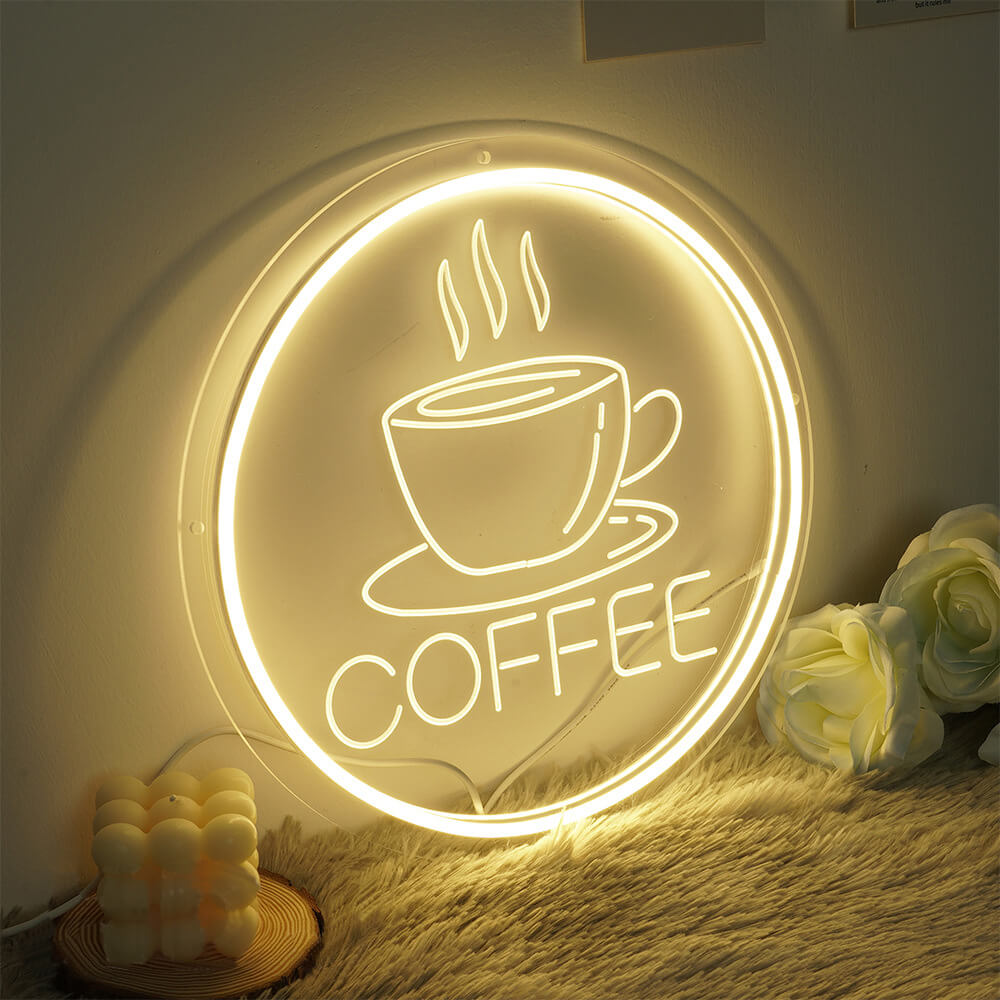 COFFEE Neon Sign USB (11.8"x11.8")