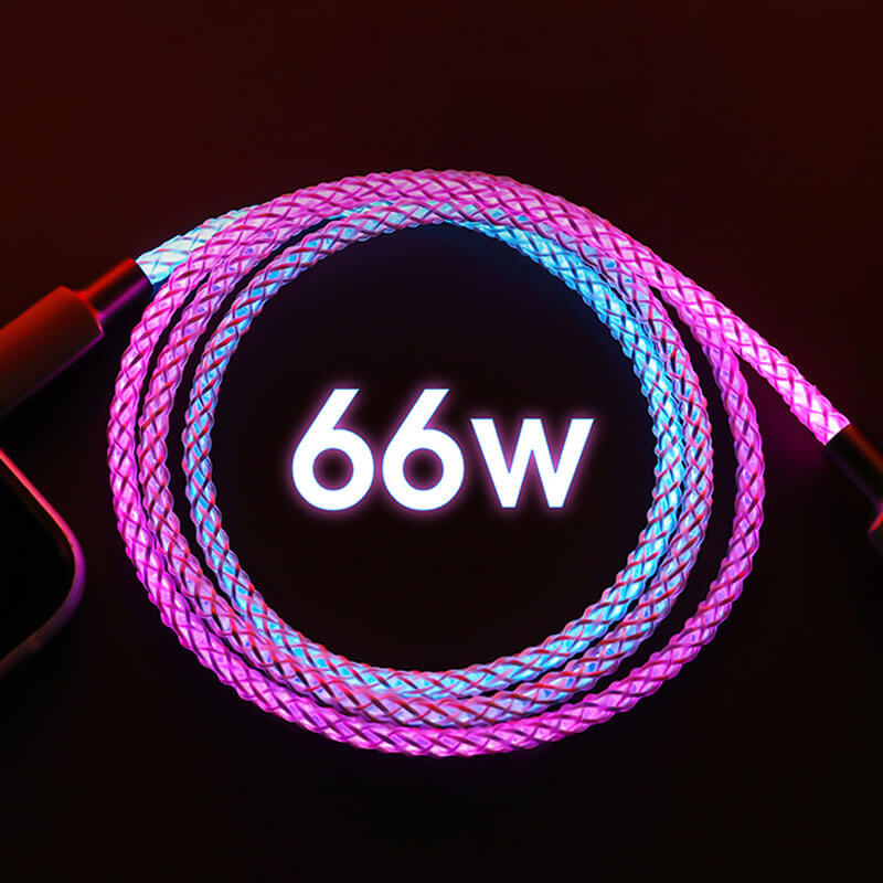 RGB LIGHT UP - Fast Charging Cables (3 FT) - for iPhone & Android (Type-C)