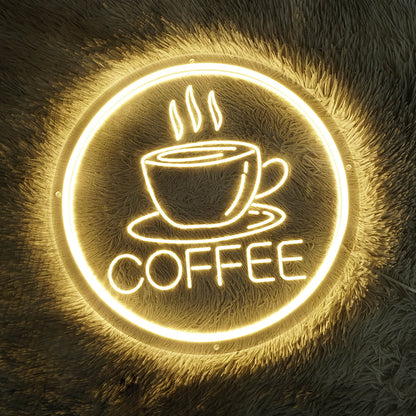 COFFEE Neon Sign USB (11.8"x11.8")