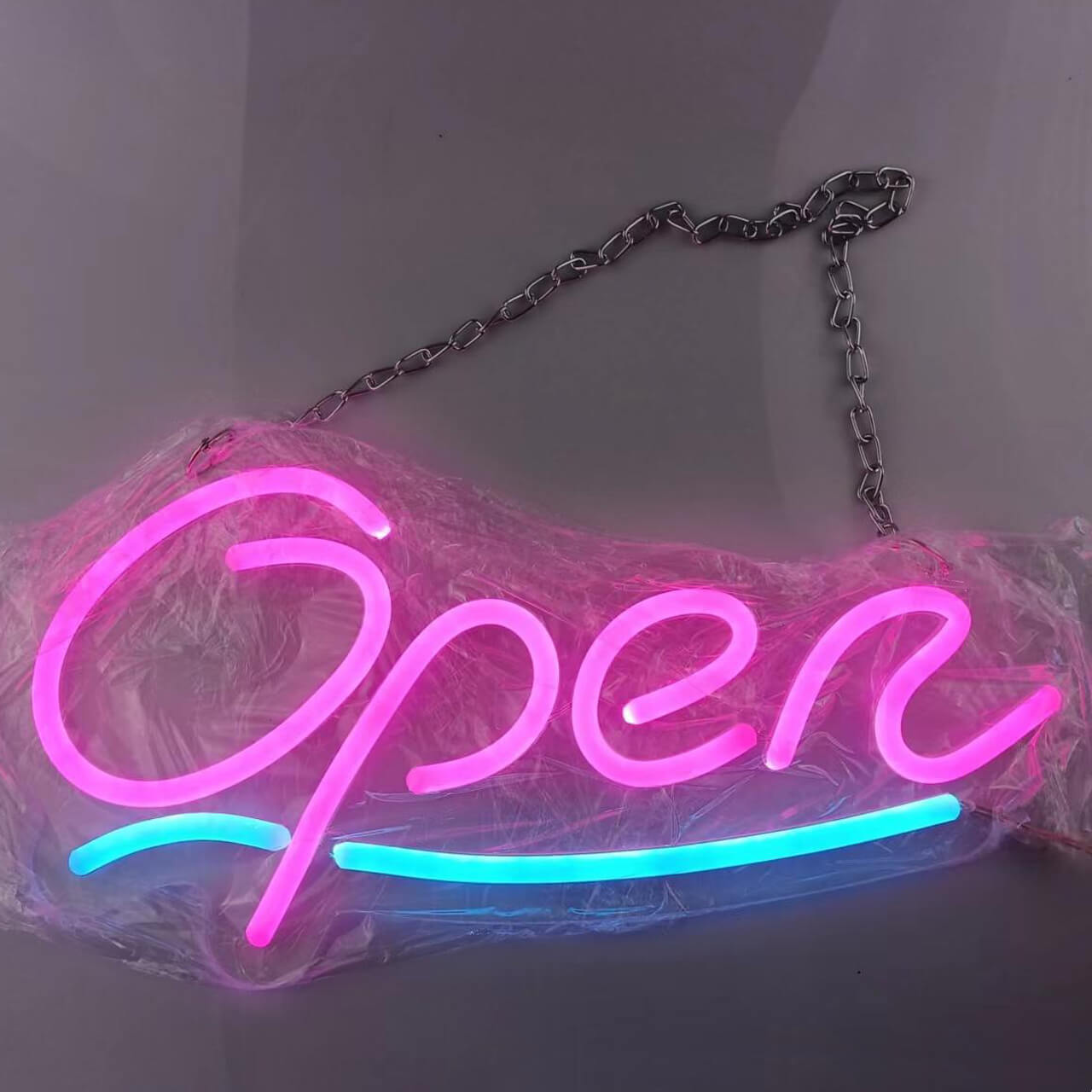 "OPEN" - LED Neon Sign (Size 15.7”x 7.9”)