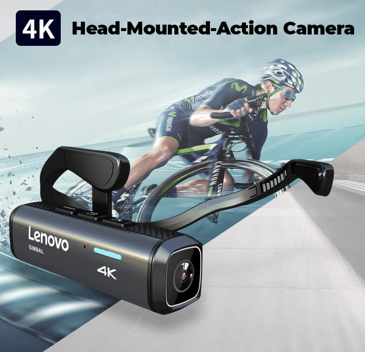 4K/60fps Head-Mounted Camera LENOVO LX950 with 110° (128GB)