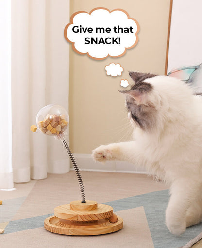 SNAKY- interactive cat toy made of natural bamboo wood