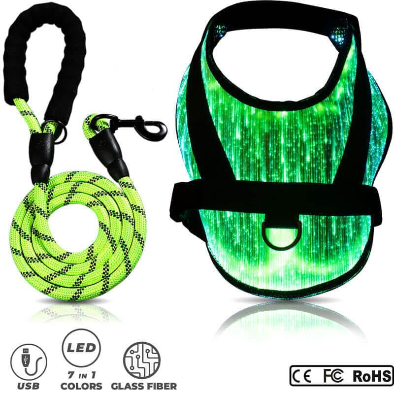 *NEW* Illuminated LED Dog Harness for Small Dogs & Puppies