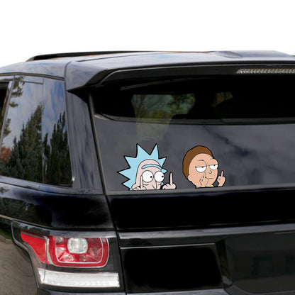 "Rick & Morty" Middle Finger Stickers