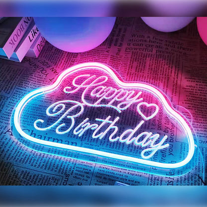 HAPPY BIRTHDAY – LED Neon Sign ( Size 11.8"x7.8")