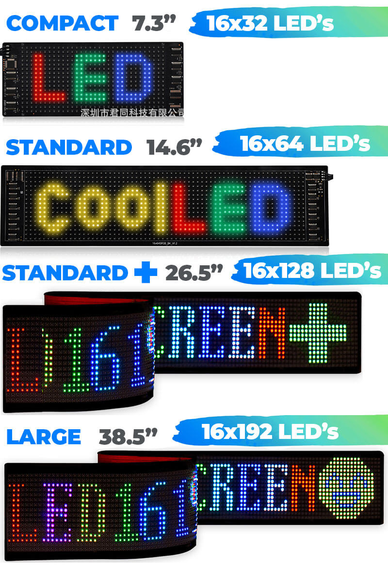 [NEW] Flexible USB LED-Screen FLEX in 4 Sizes